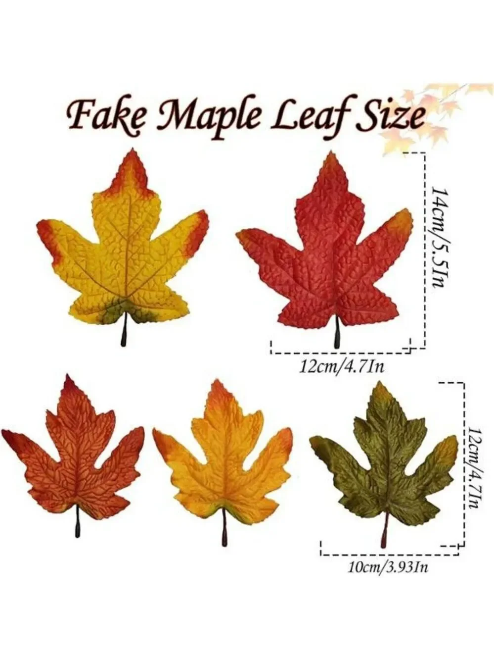 50pcs artificial maple leaves bulk fall thanksgiving halloween wedding table dec